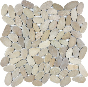 Zen Pebble Mosaics - Driftwood Tan